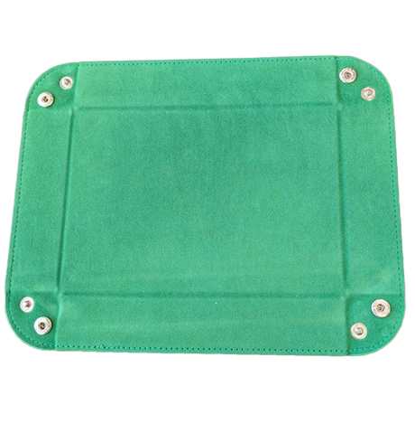 Rectangular Folding Dice Tray - Green