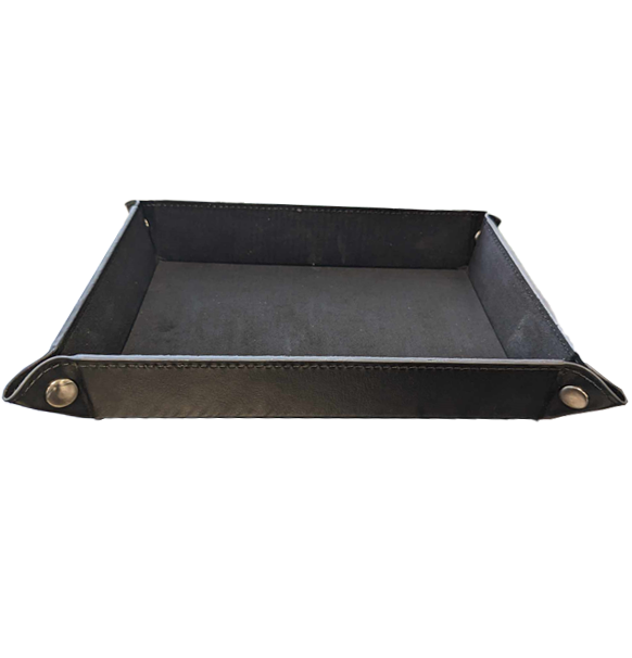 Rectangular Folding Dice Tray - Black