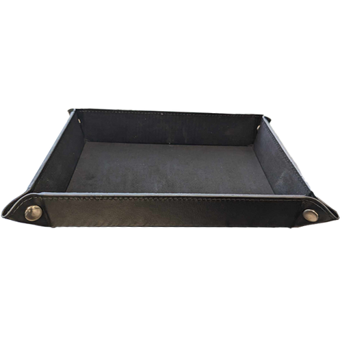 Rectangular Folding Dice Tray - Black