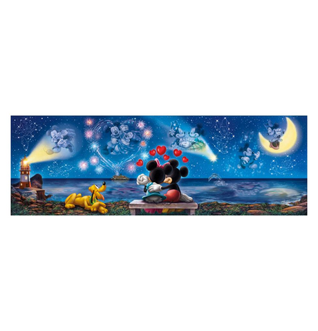 Clementoni: Disneys Mickey & Minnie Panorama - 1000 (Puslespil)