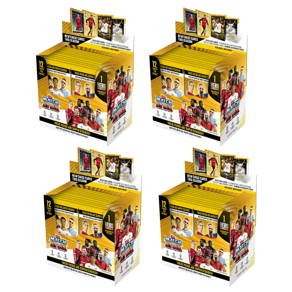 Topps Match Attax 2024/25 - Booster Display Bundle (x4)