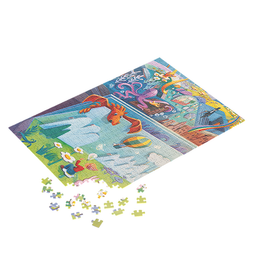 Dixit Puzzle: Adventure - 500 (Puslespil)