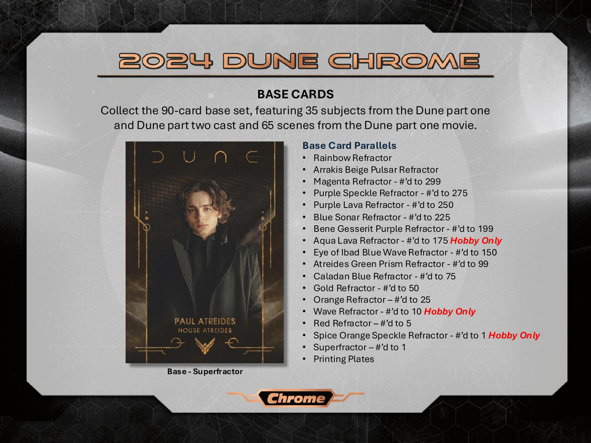 Topps Chrome Dune 2024 - Hobby Box