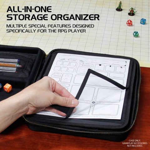 Enhance Tabletop RPG Organizer Case (Black)