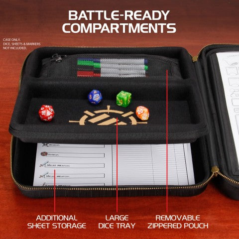 Enhance Tabletop RPG Organizer Case (Black)