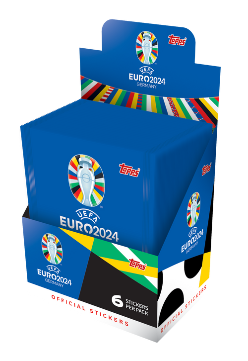 Topps EURO 2025 Stickers Sticker Pack Display Box (50 pakker