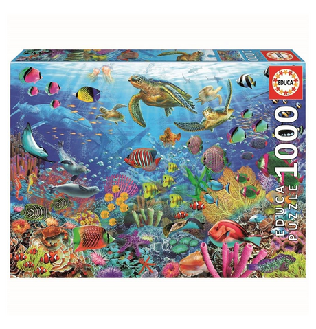 Educa: Tropical Fantasy Turtles - 1000 (Puslespil)