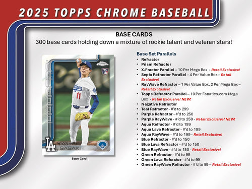 Topps Chrome Baseball 2025 - Mega Box