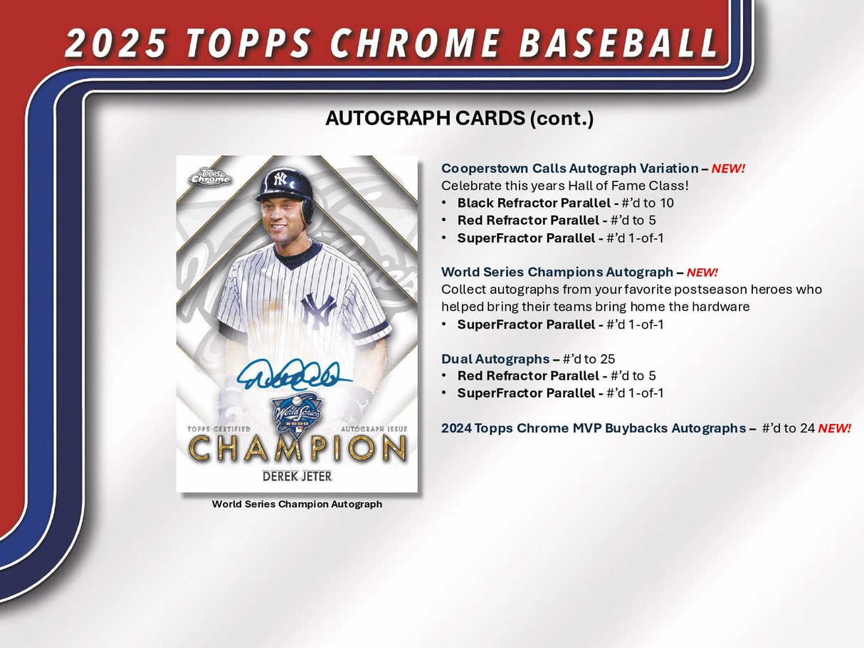 Topps Chrome Baseball 2025 - Mega Box