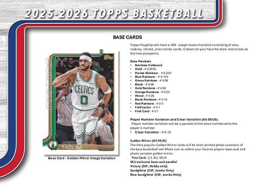 [Livebreak] Topps NBA Basketball Flagship 2025/26 - Jumbo Pack (Læs produktbeskrivelsen)