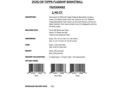 Topps NBA Basketball Flagship 2025/26 - Value Box