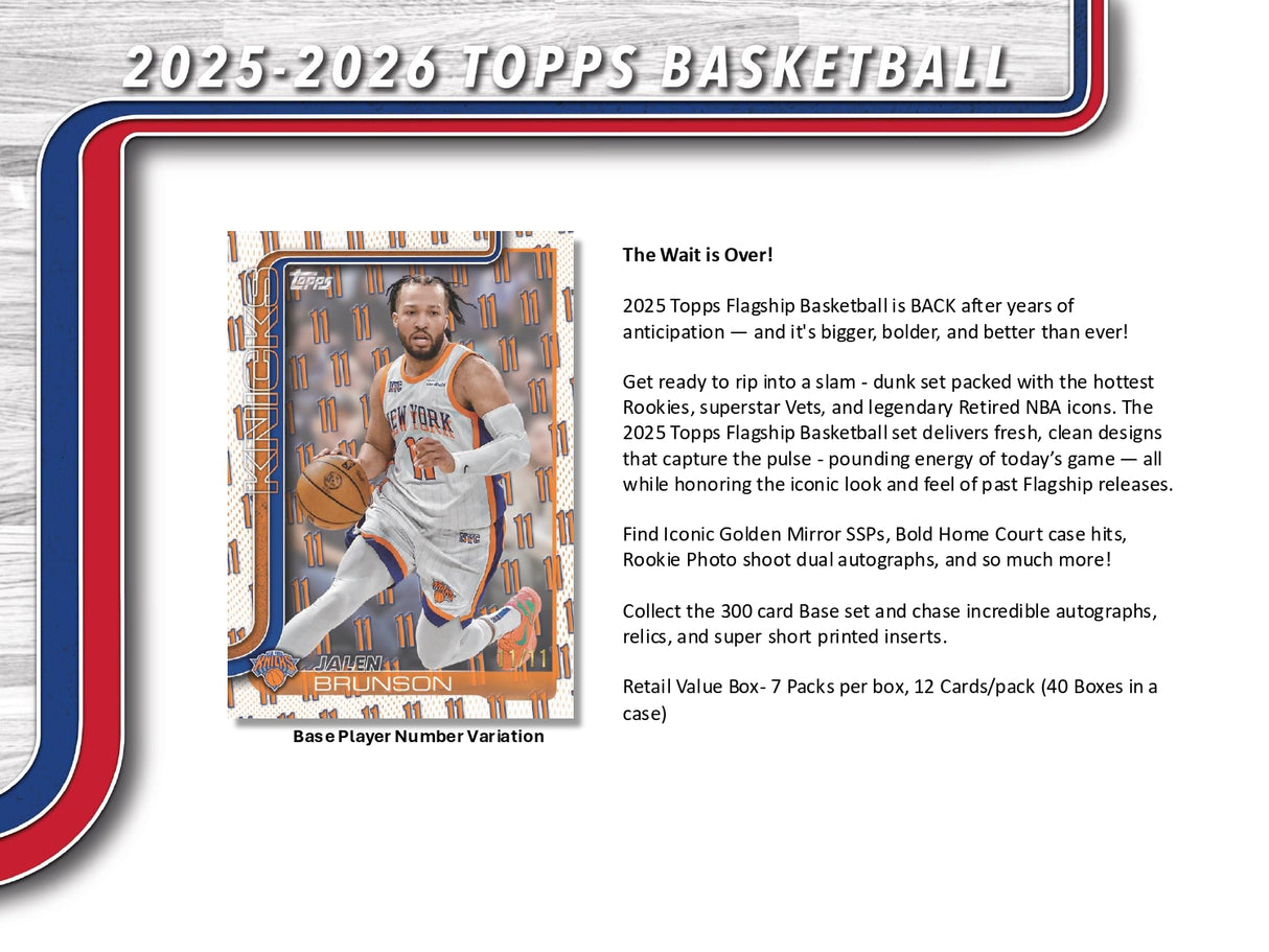 Topps NBA Basketball Flagship 2025/26 - Value Box