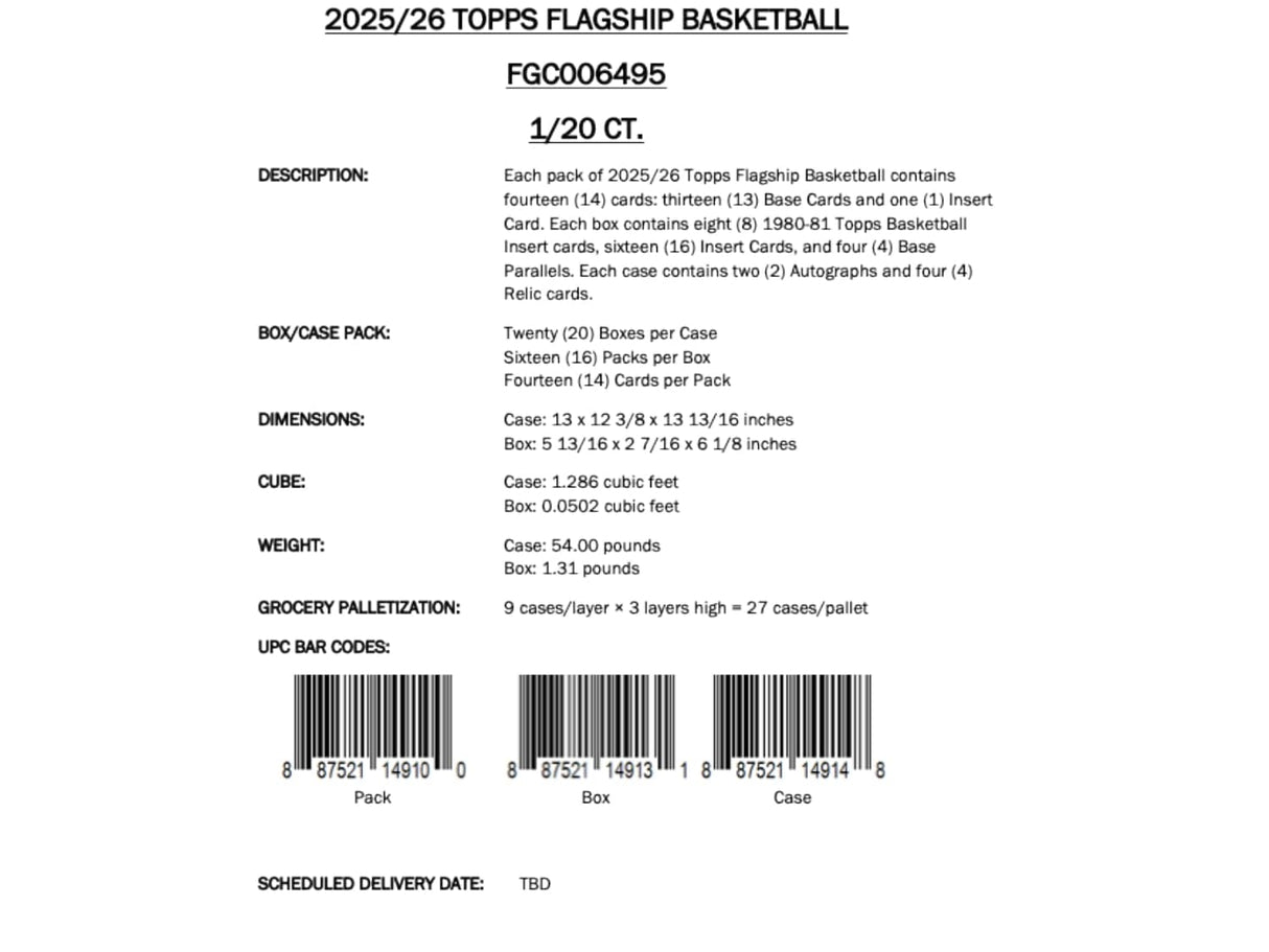 Topps NBA Basketball Flagship 2025/26 - Mega Box