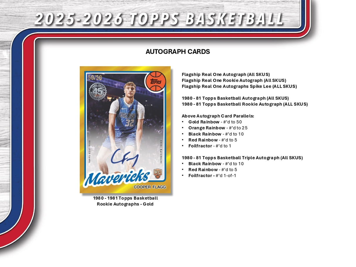 Topps NBA Basketball Flagship 2025/26 - Mega Box