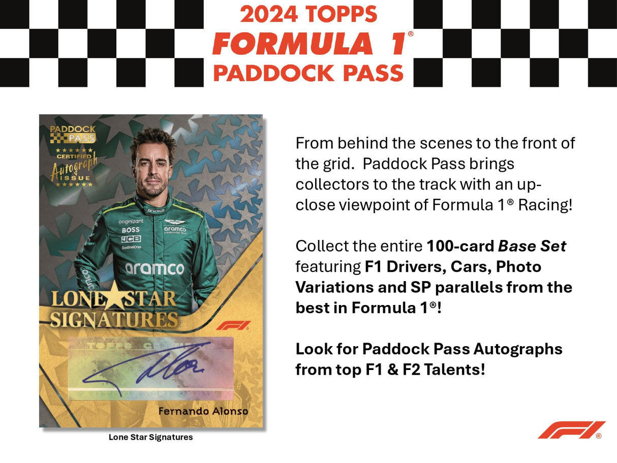 Topps Paddock Pass Formula 1 2024 - Hobby Box