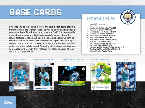 Topps Manchester City Team Set 2025/26
