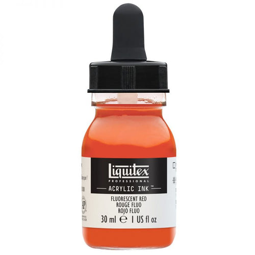 Liquitex Acrylic Ink - Fluorescent Red 30ml