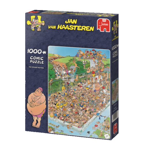 Jan Van Haasteren: Fun Around the Pool 1000 (Puslespil)