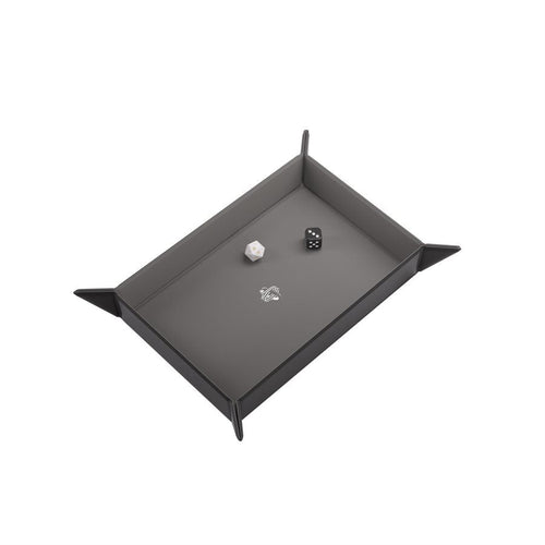 Gamegenic - Magnetic Dice Tray Rectangular Black/Grey