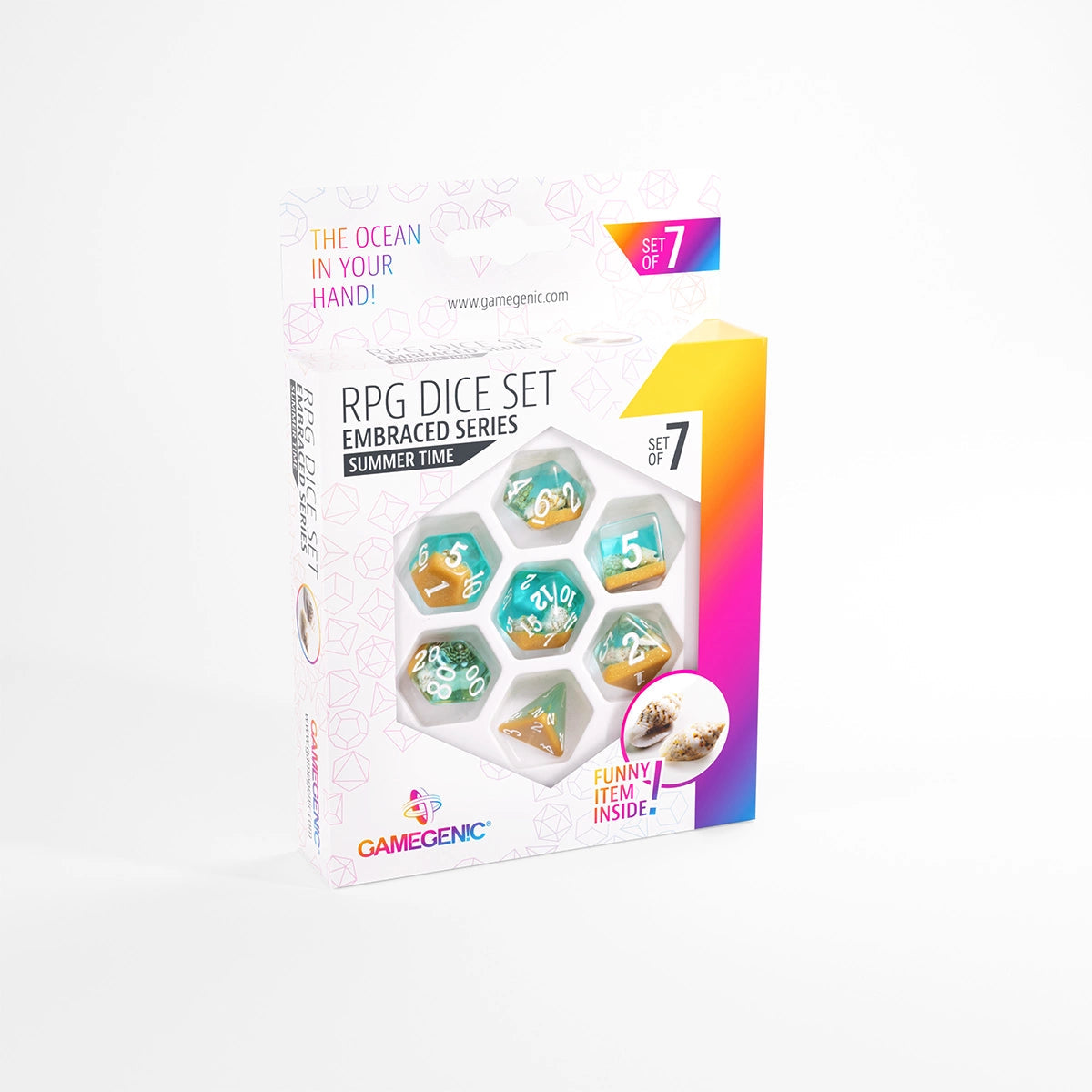 Gamegenic - Embraced Series - Summer Time RPG Dice Set