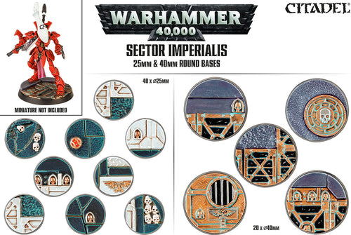 Sector Imperialis: 25 & 40Mm Round Bases