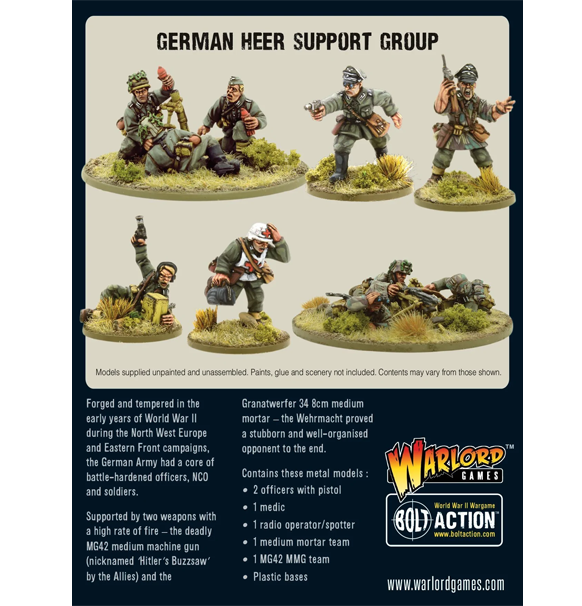 Bolt Action: German Heer - Support Group (Eng)