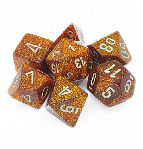 Glitter™ – Polyhedral Gold w/silver 7-Die Set