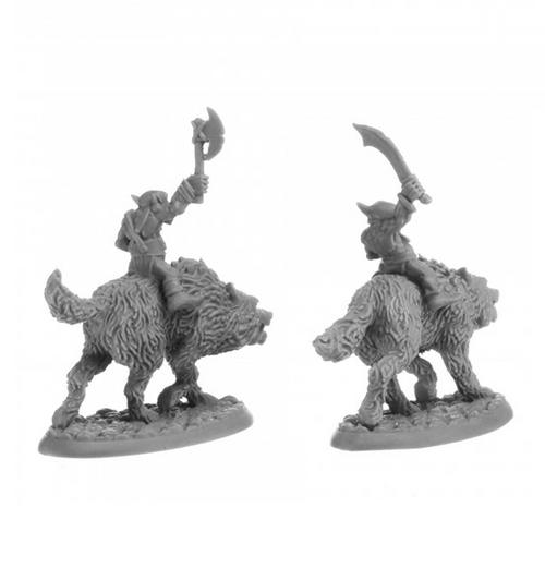 Reaper Bones: Goblin Wolfriders (2 stk)