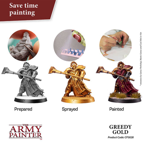 Army Painter: Greedy Gold Primer Spray