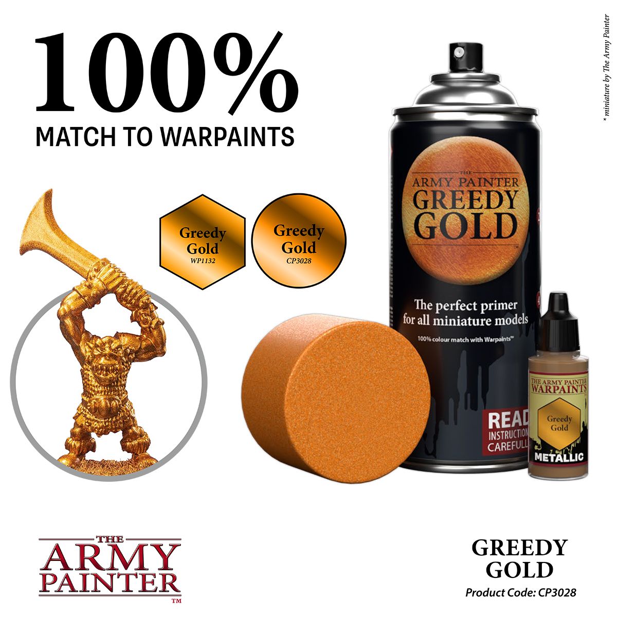 Army Painter: Greedy Gold Primer Spray