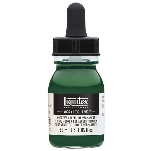 Liquitex Acrylic Ink - Hooker’s Green Deep Hue Permanent 30ml