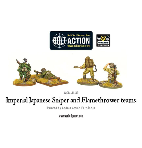 Bolt Action: Imperial Japanese Sniper and Flamethrower teams (Eng)