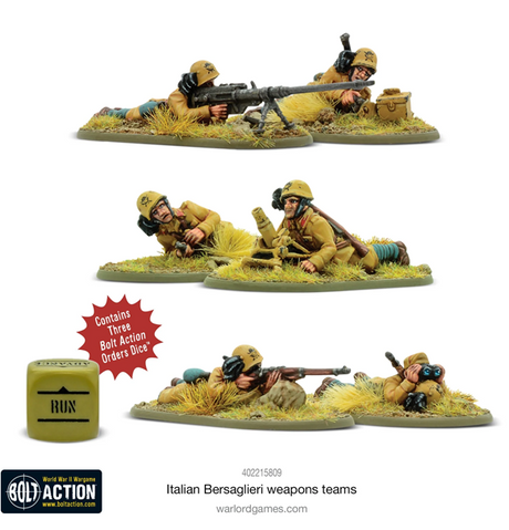 Bolt Action: Italian Bersaglieri - Weapons Teams