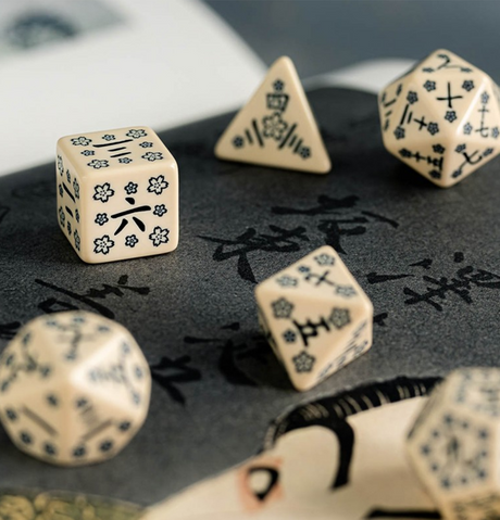 Japanese: Polyhedral Dice Set - Last Words Stone