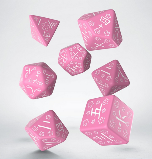 Japanese: Polyhedral Dice Set - Sweet Spring Memory