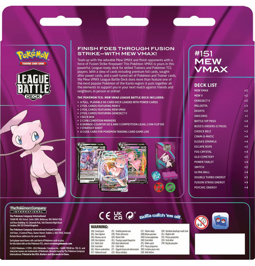 Pokemon League Battle Deck: Mew VMAX