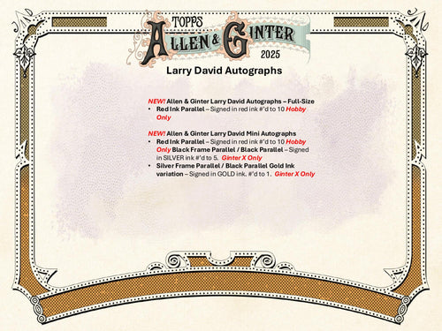 Topps Allen & Ginter Baseball 2025 - Hobby Box