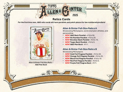Topps Allen & Ginter Baseball 2025 - Hobby Box