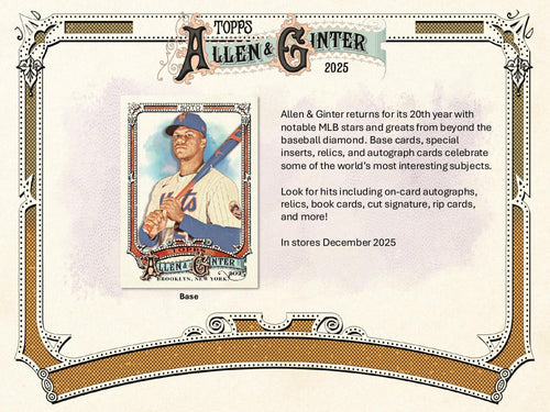 Topps Allen & Ginter Baseball 2025 - Value Box