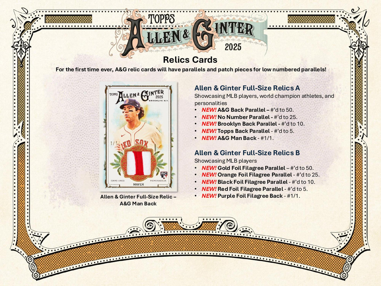 Topps Allen & Ginter Baseball 2025 - Value Box