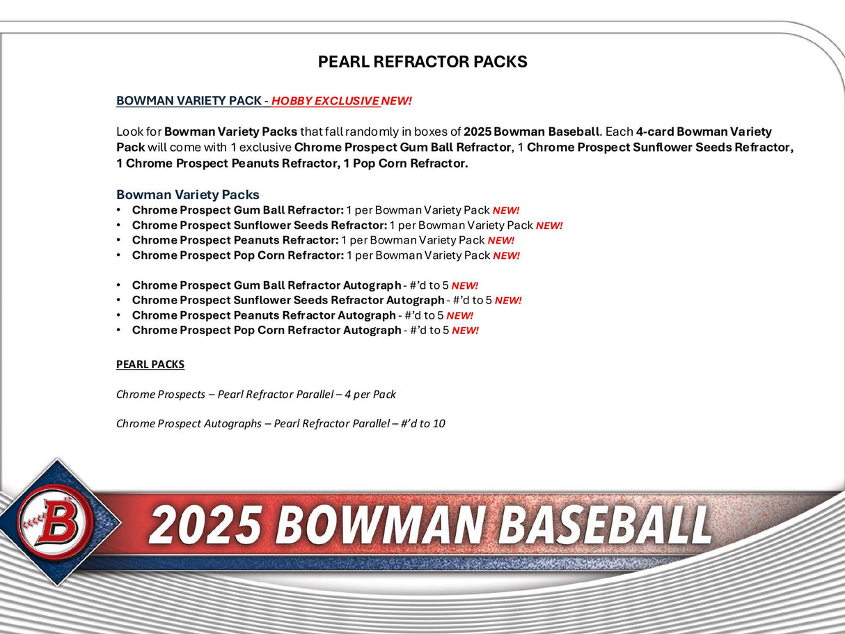 Topps Bowman Baseball 2025 - Hobby Box