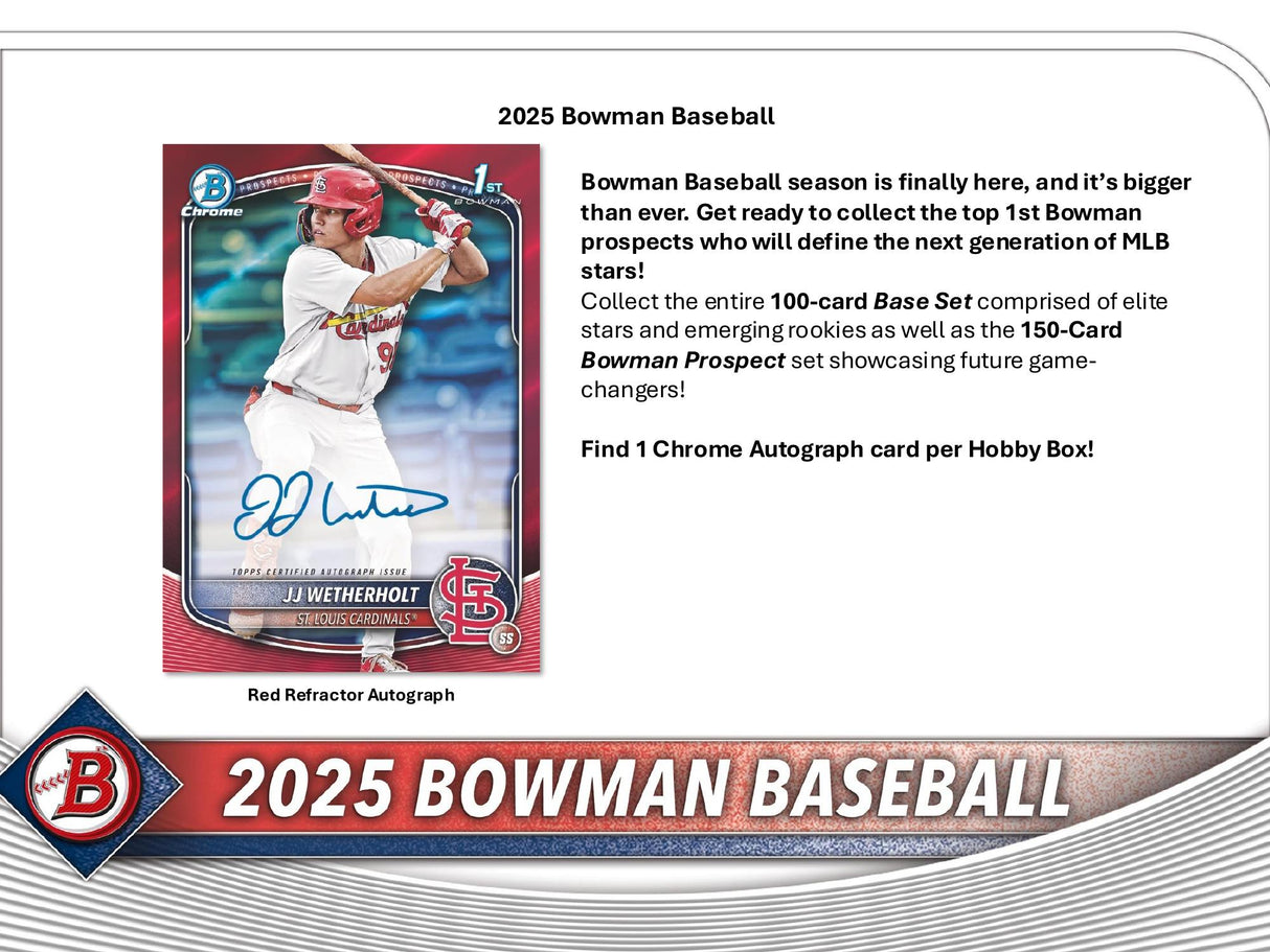 Topps Bowman Baseball 2025 - Hobby Box