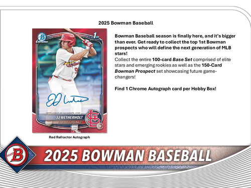 Topps Bowman Baseball 2025 - Hobby Box