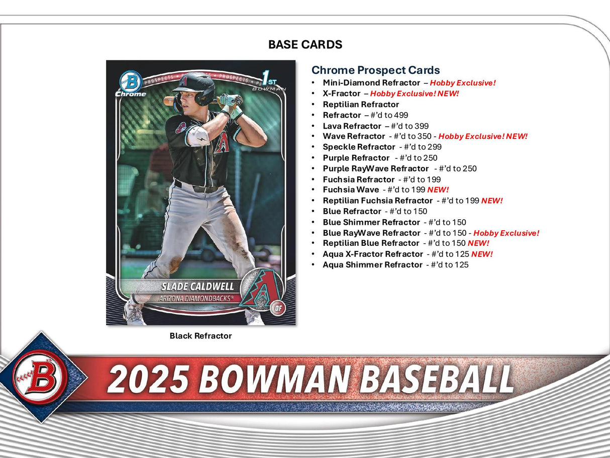 Topps Bowman Baseball 2025 - Hobby Box