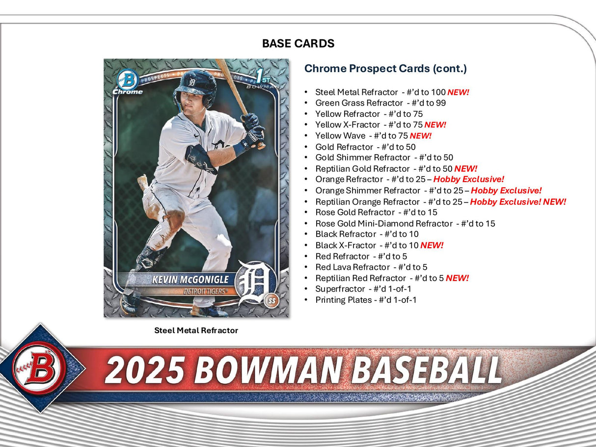 Topps Bowman Baseball 2025 - Hobby Box