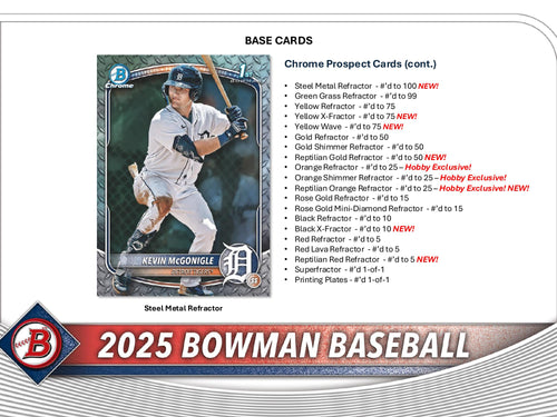 Topps Bowman Baseball 2025 - Hobby Box