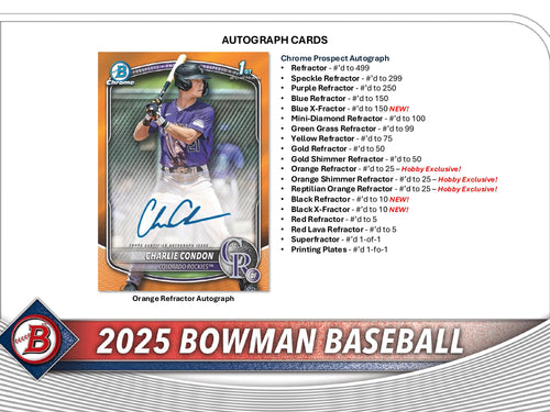 Topps Bowman Baseball 2025 - Hobby Box