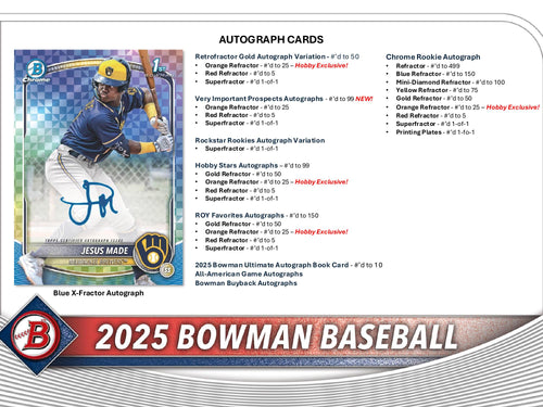 Topps Bowman Baseball 2025 - Hobby Box