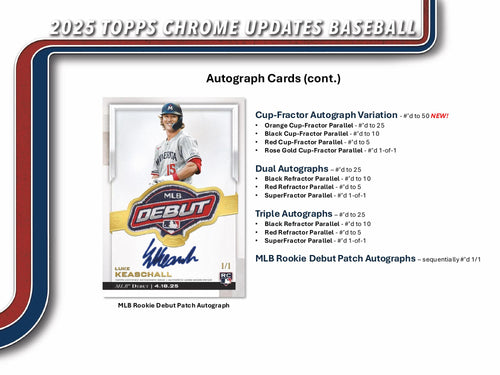 Topps Chrome Updates Baseball 2025 - Mega Box