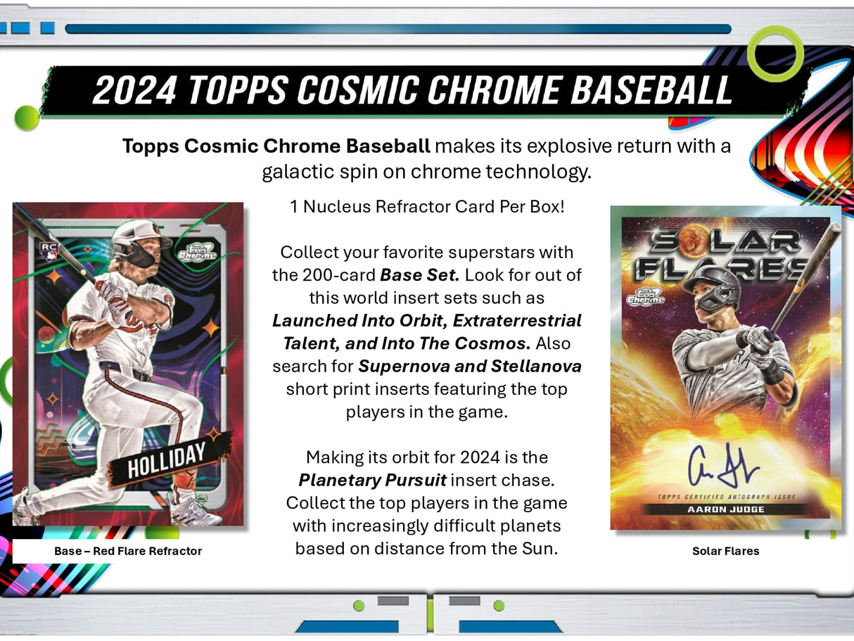 Topps Cosmic Chrome Baseball 2024 - Hobby Box